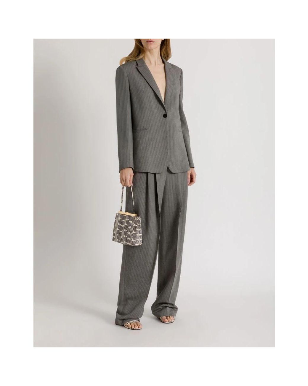 Alberta Ferretti Gray Blazers
