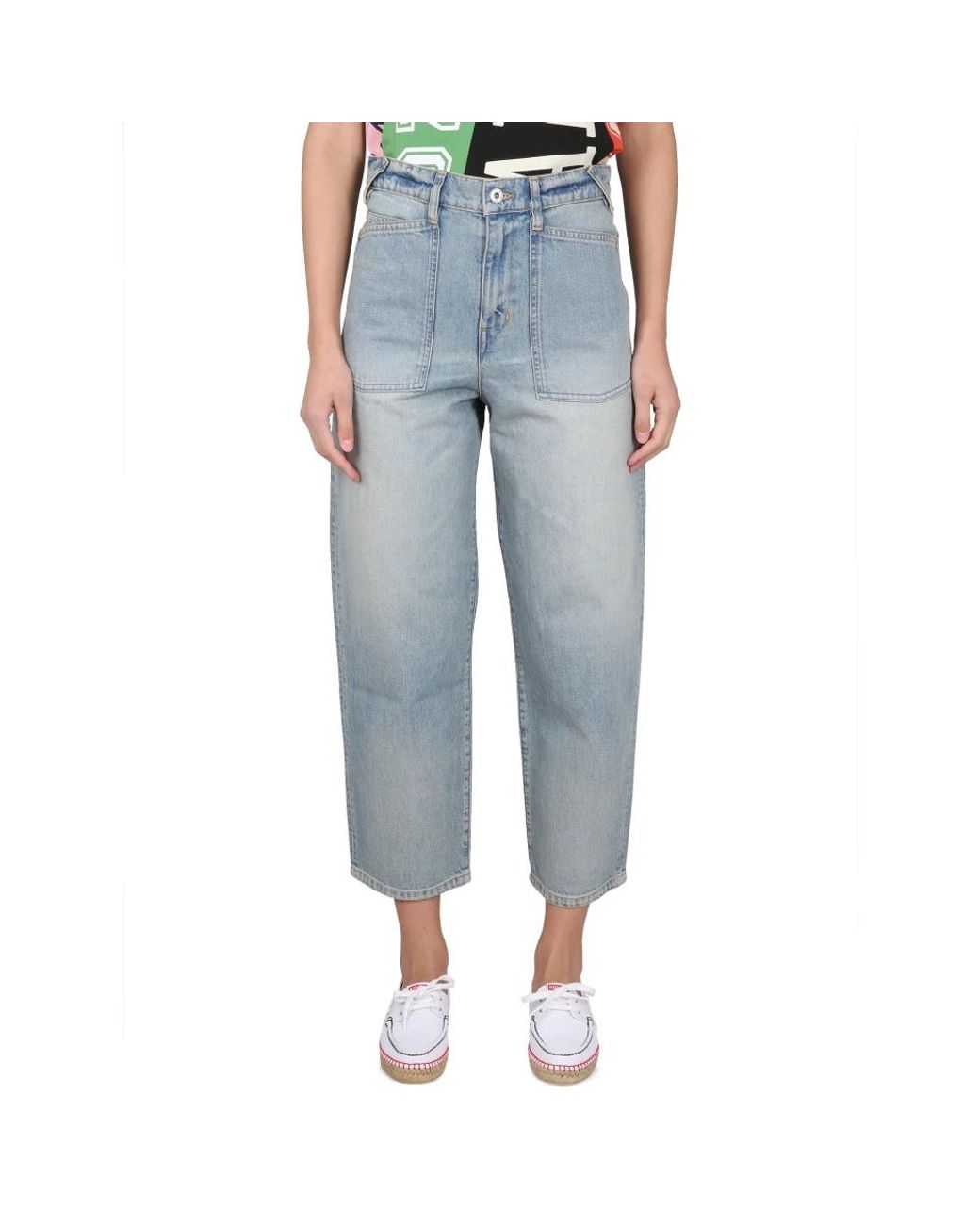 KENZO Blue Cropped Jeans