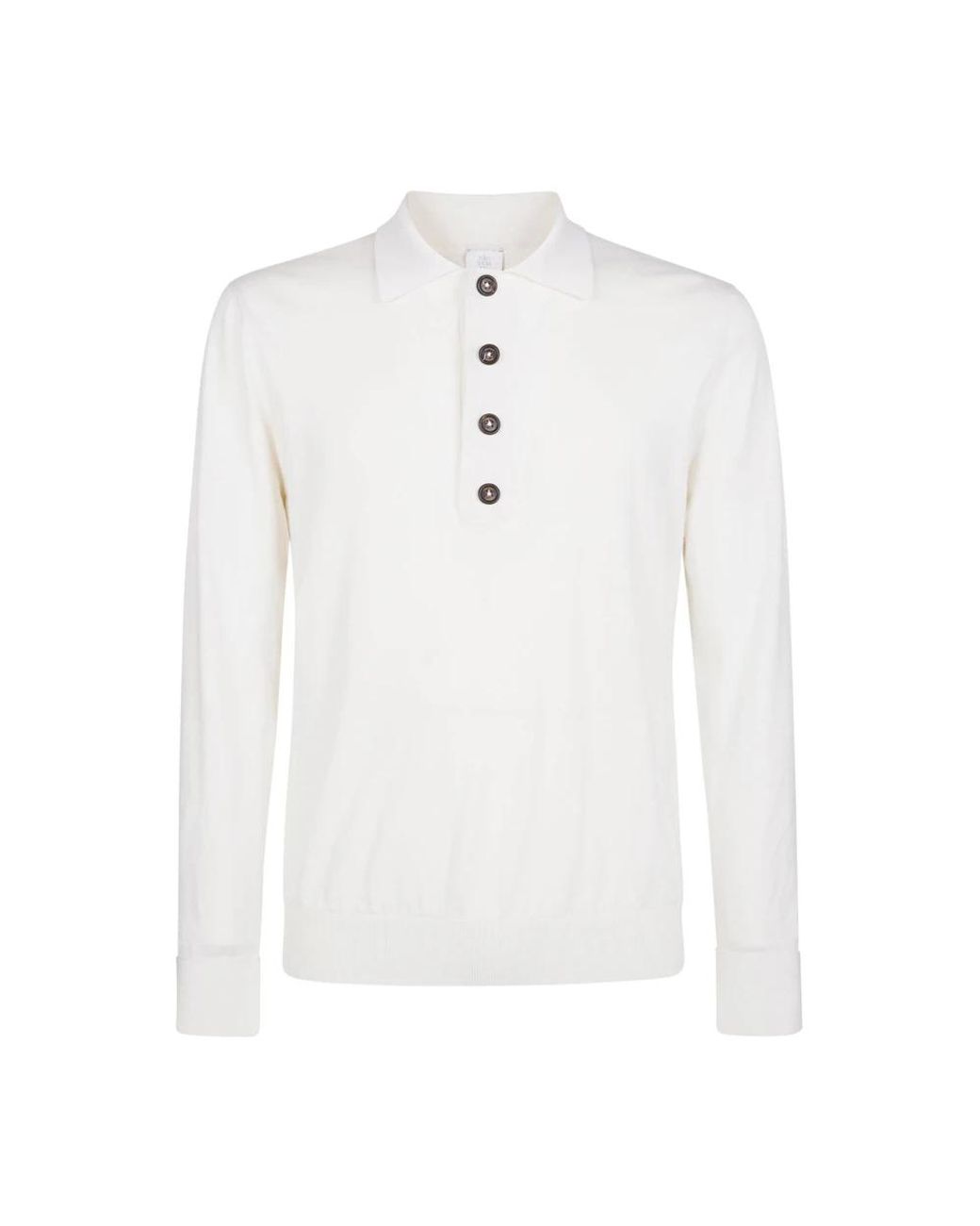 Eleventy White Round-Neck Knitwear for men