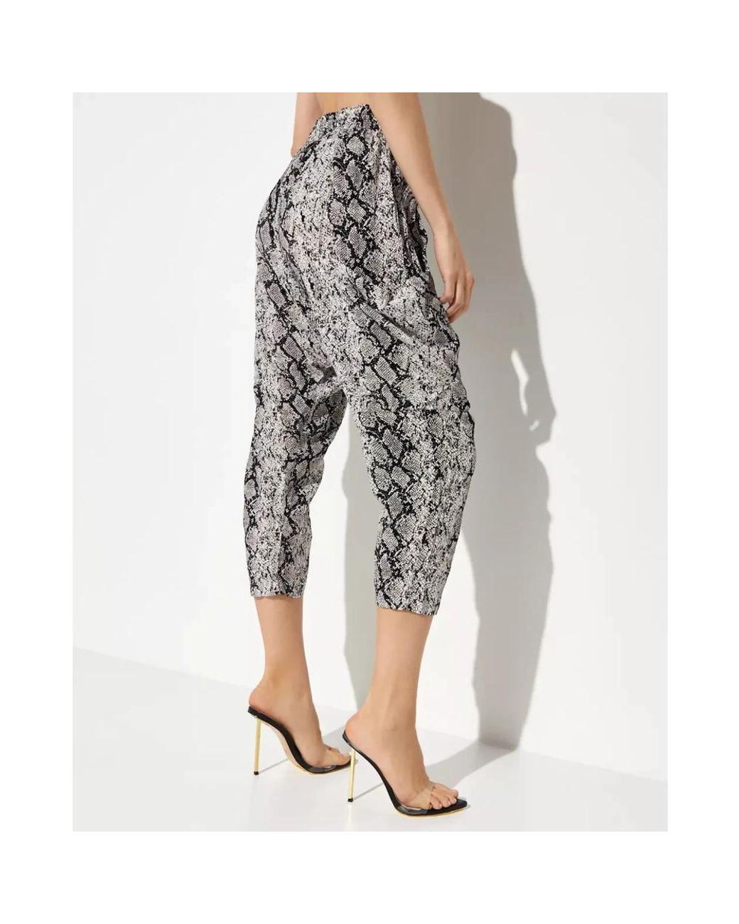 One Teaspoon Black Cropped Trousers