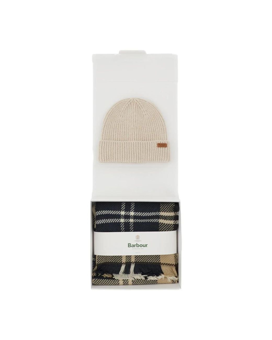 Barbour White Winter Scarves