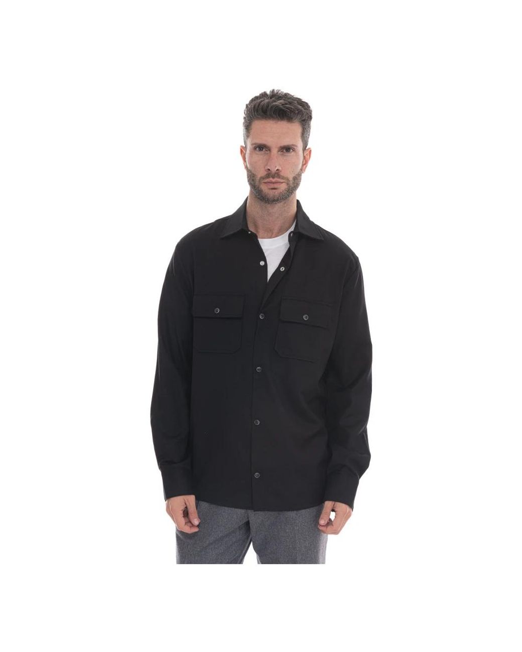 Marco Pescarolo Black Light Jackets for men