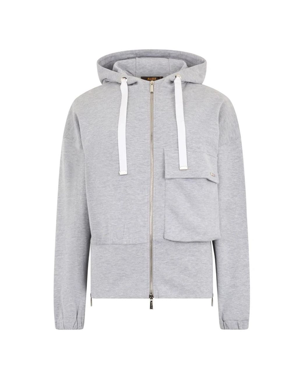 Moorer Gray Zip-Throughs