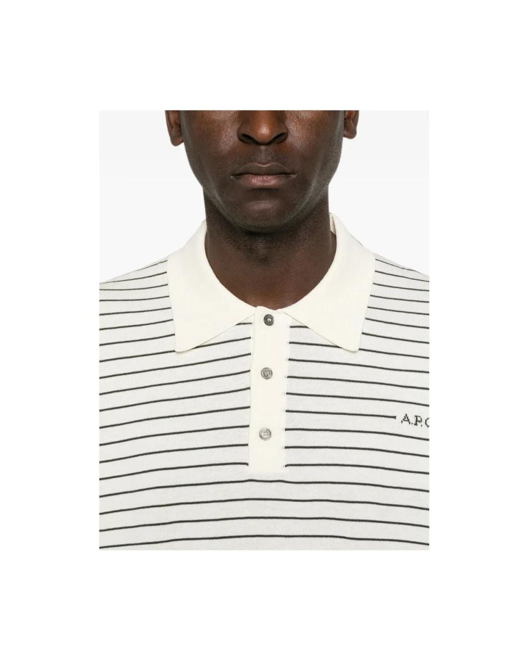 A.P.C. White Polo Shirts for men