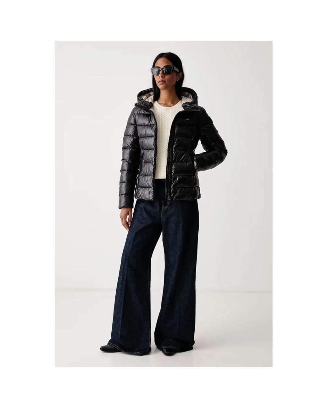Winter Jackets Blauer de color Black