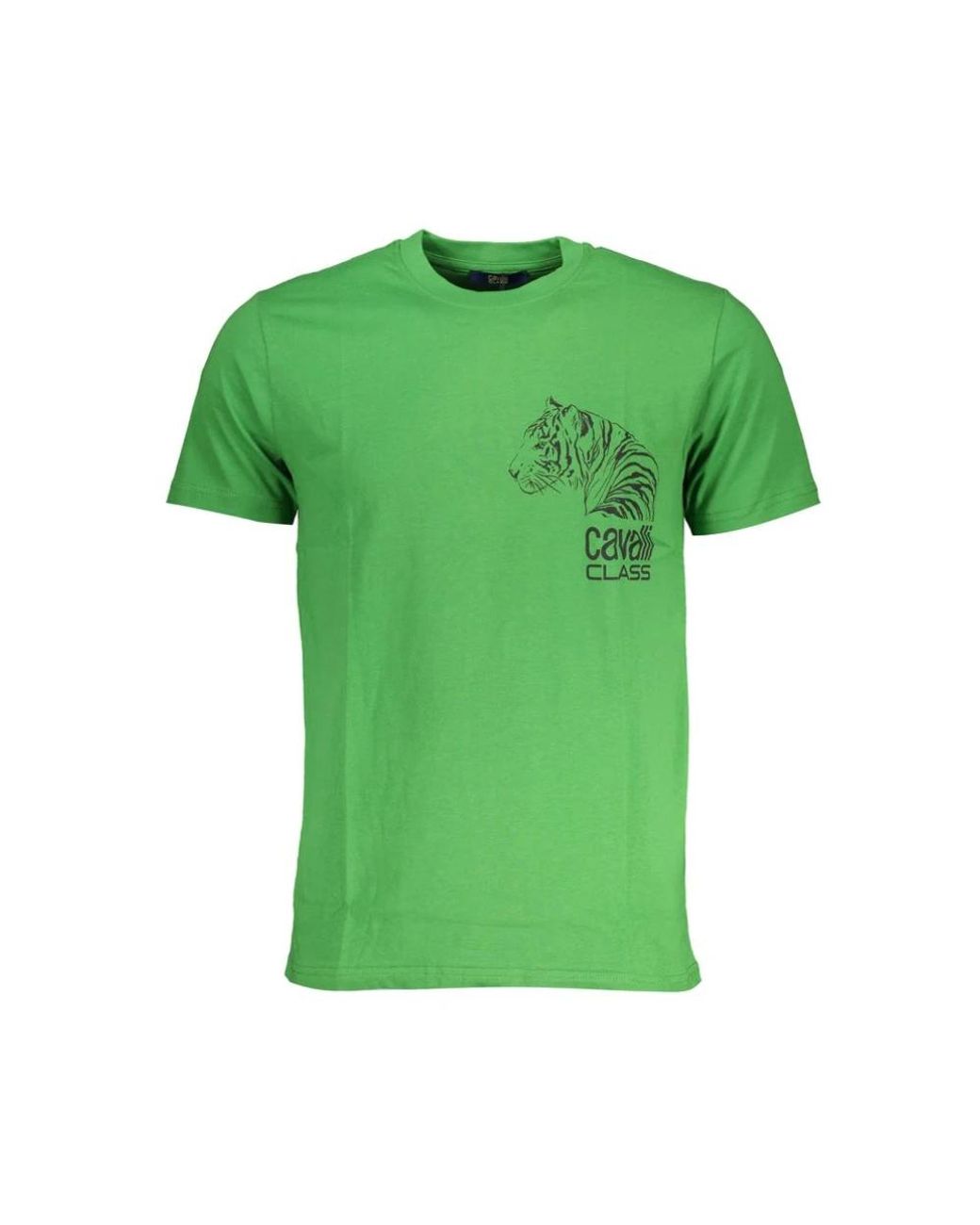Roberto Cavalli Tijger T-Shirt Groene Ronde Hals Tee in het Green voor heren