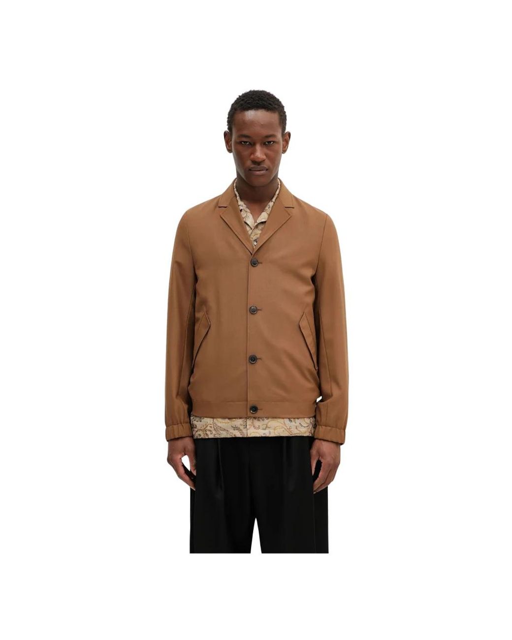 Paul Smith Virgin Wool Blazer in het Brown voor heren