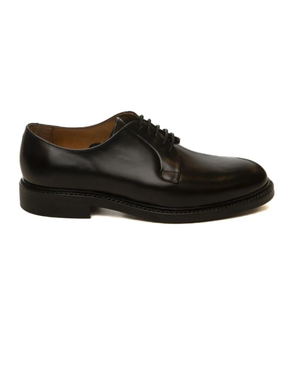 BERWICK 1707 Black Laced Shoes for men