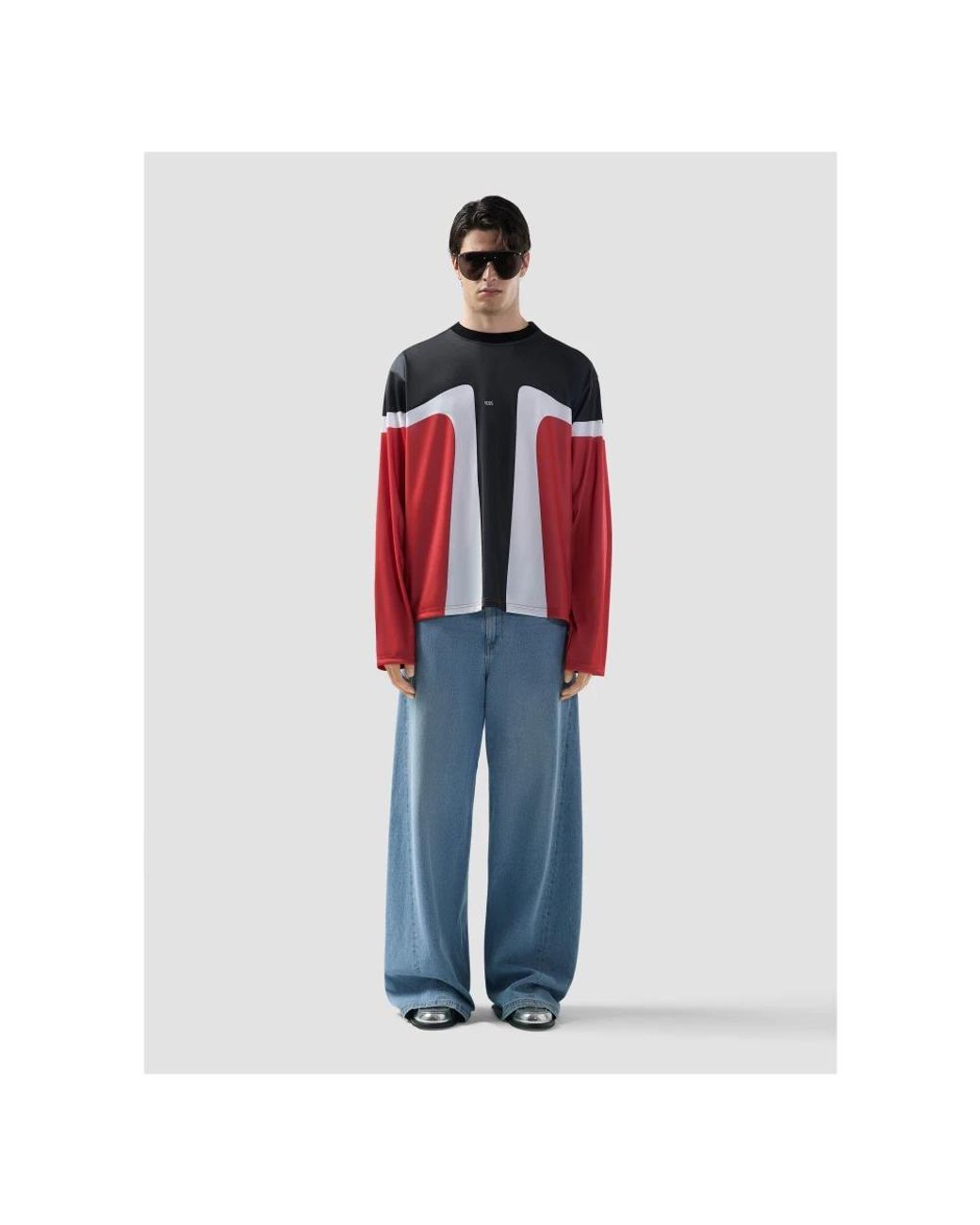 Gcds Red Long Sleeve T-Shirts for men
