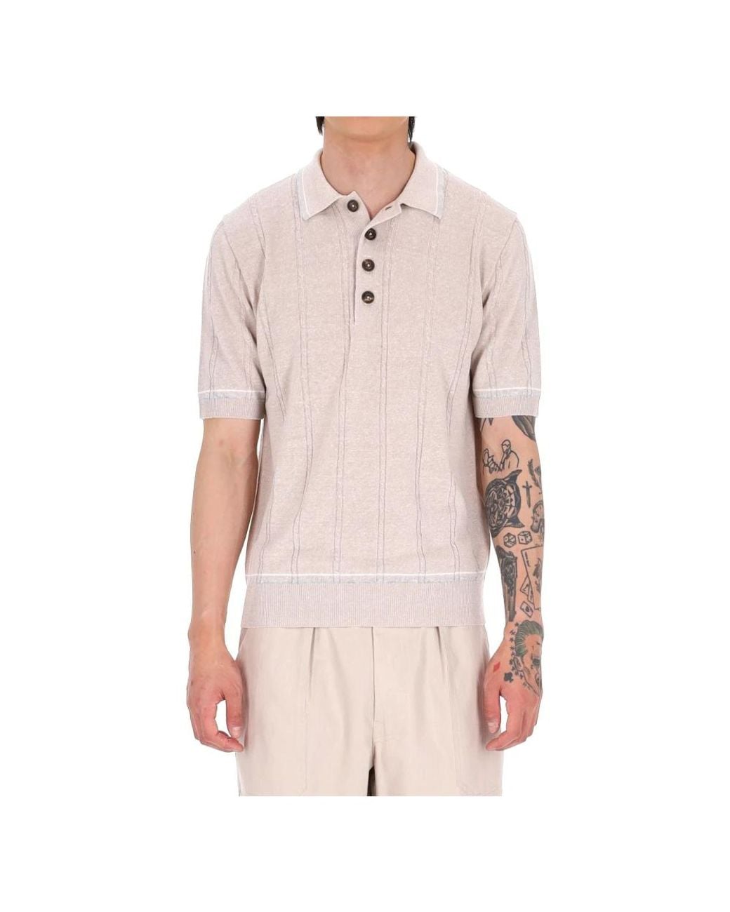 Eleventy Pink Polo Shirts for men