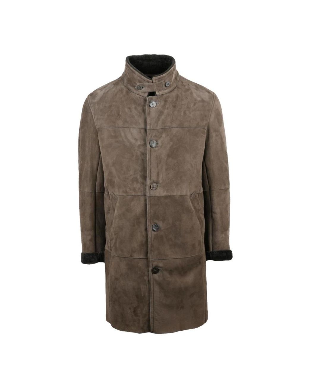 Gimo's Brown Single-Breasted Coats for men