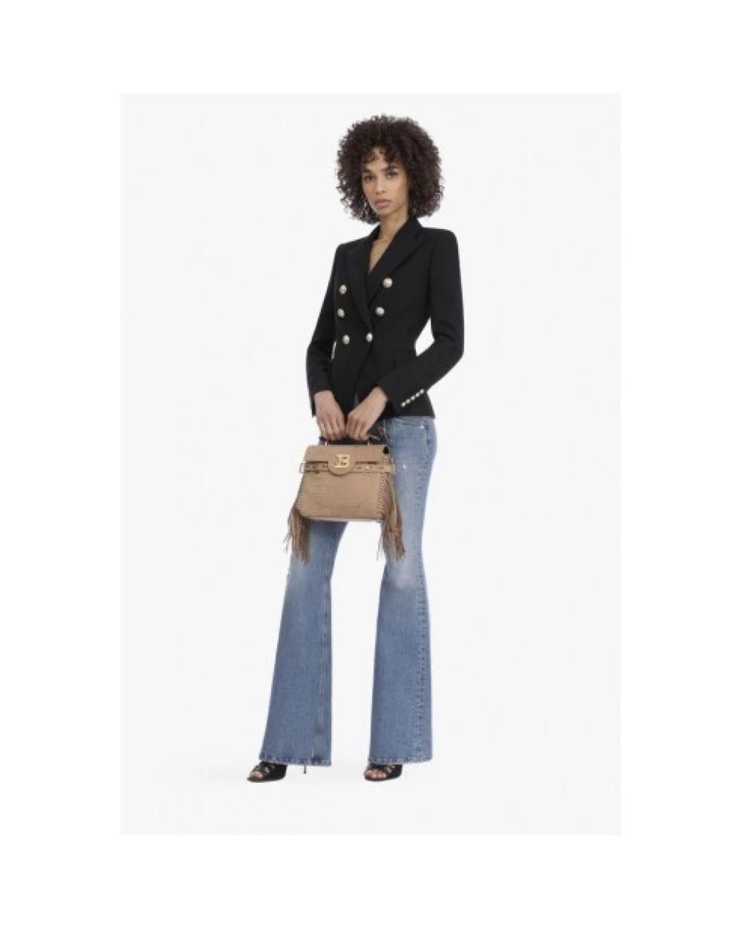 Blazers Balmain de color Black