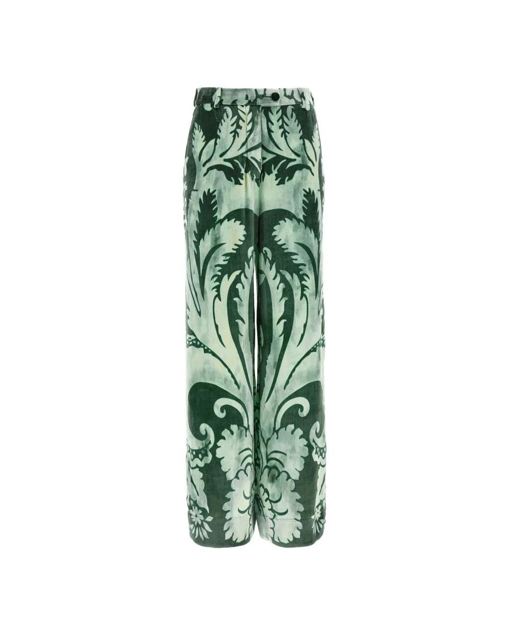F.R.S For Restless Sleepers Green Wide Trousers