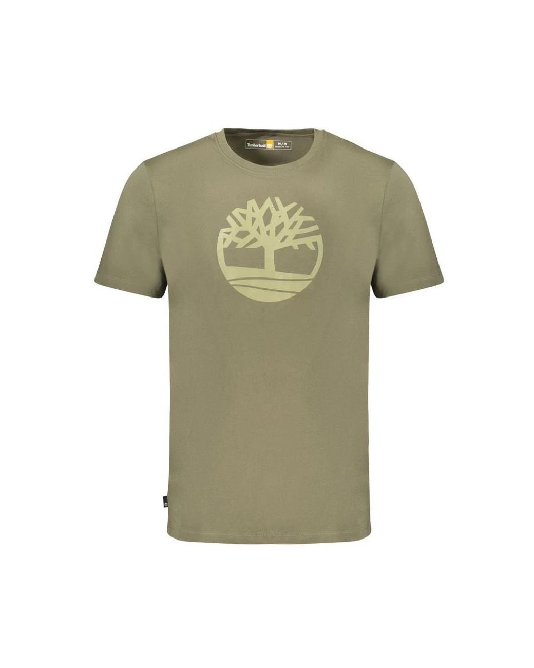 Timberland Tops ,Groen ,Katoen Groene Katoenen T-Shirt in het Green voor heren