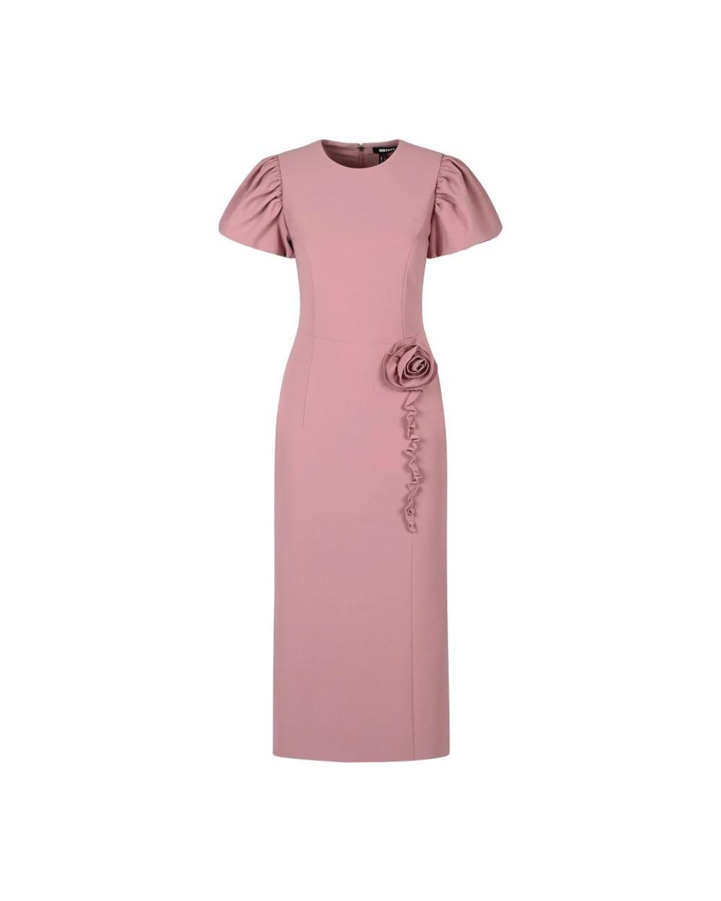 ROTATE BIRGER CHRISTENSEN Pink Midi Dresses
