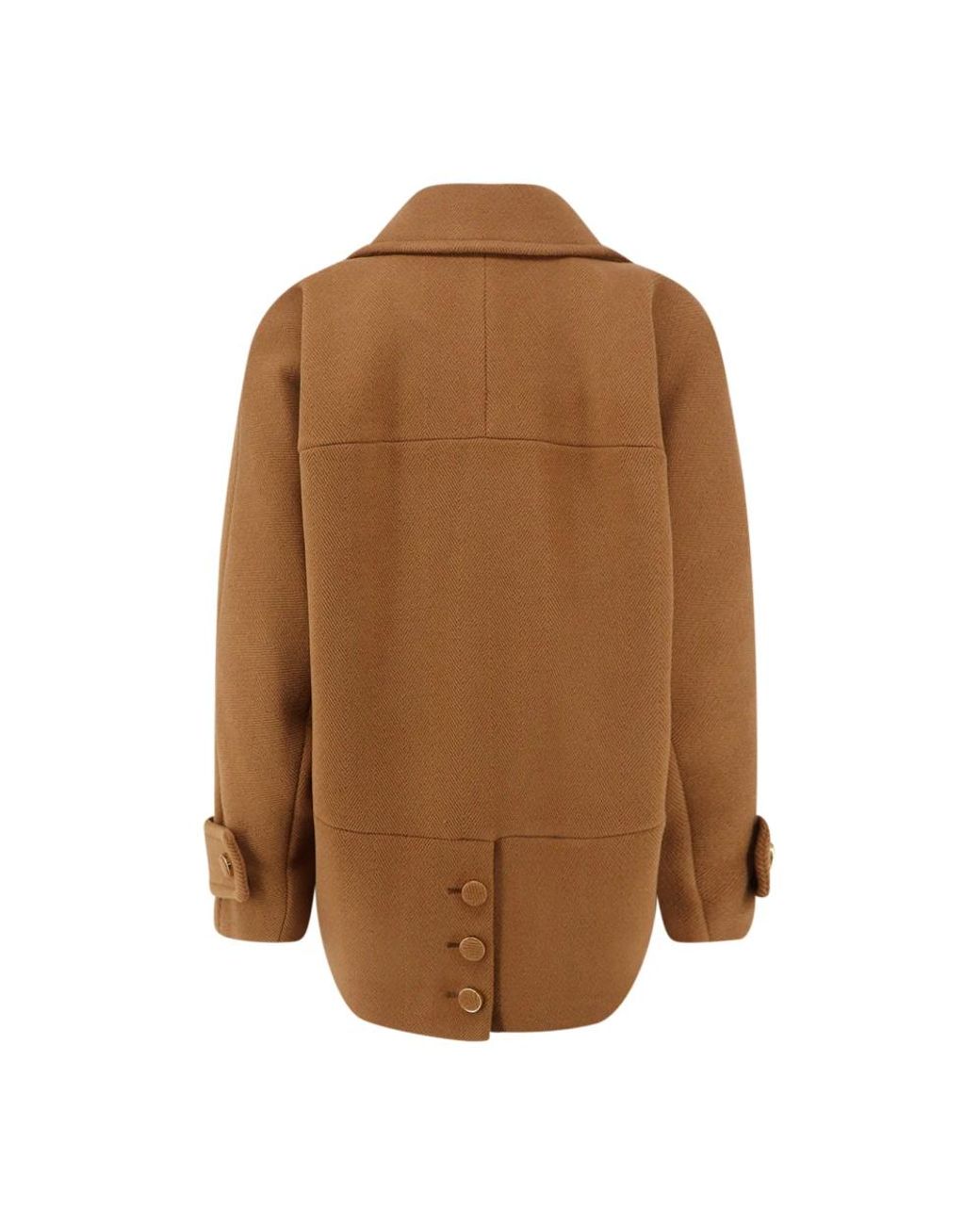Chloé Brown Double-Breasted Coats