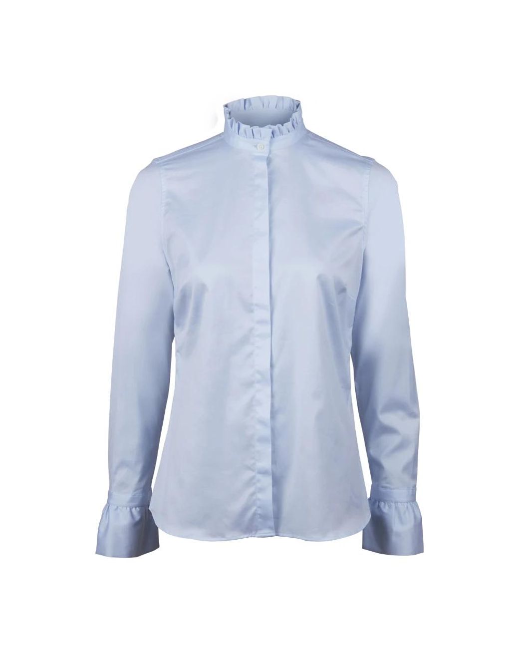 Stenstroms Overhemden ,Blauw ,Katoen Darya Frill Blouse in het Blue
