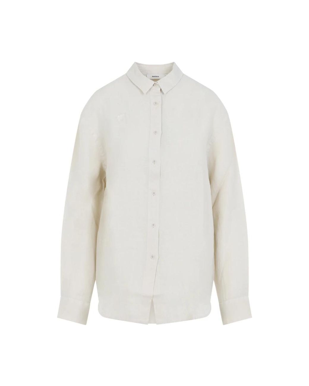 PANGAIA Jassen ,Wit ,Linnen Zomer Linnen Overshirt in het White