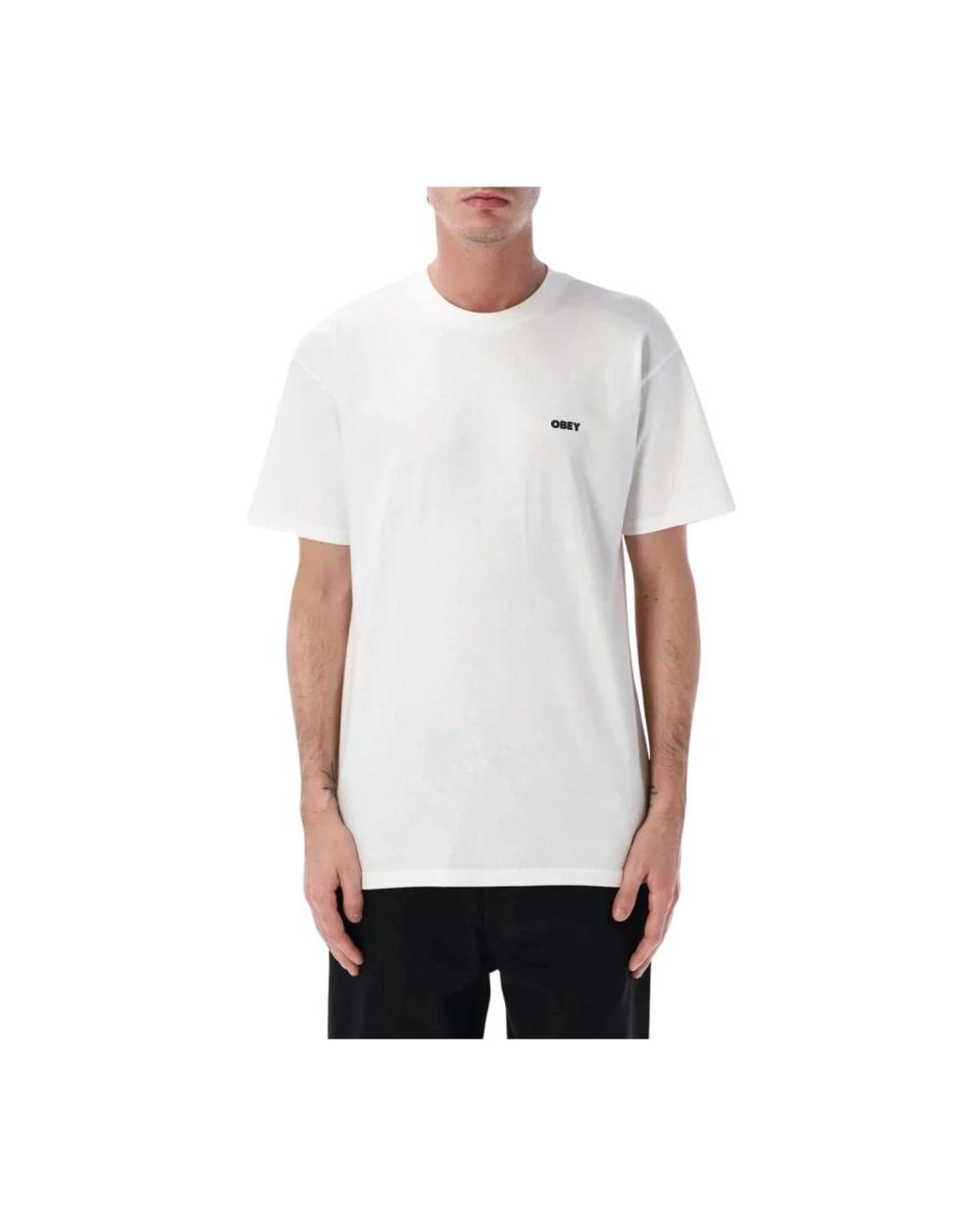 Obey Always Watching Tee in het White voor heren