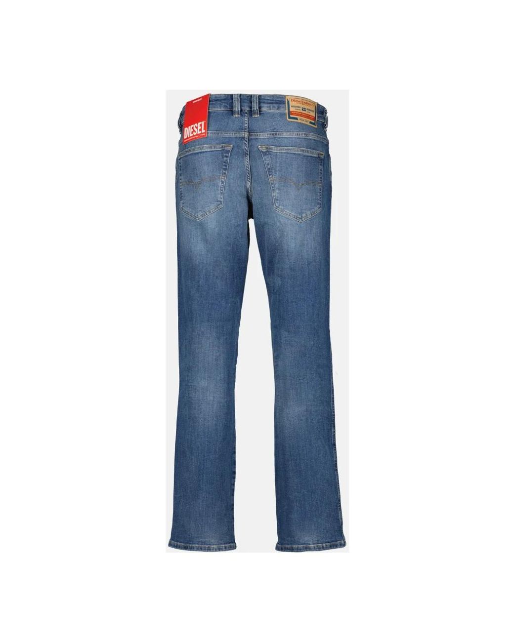 DIESEL Blue Straight Fit Jeans for men