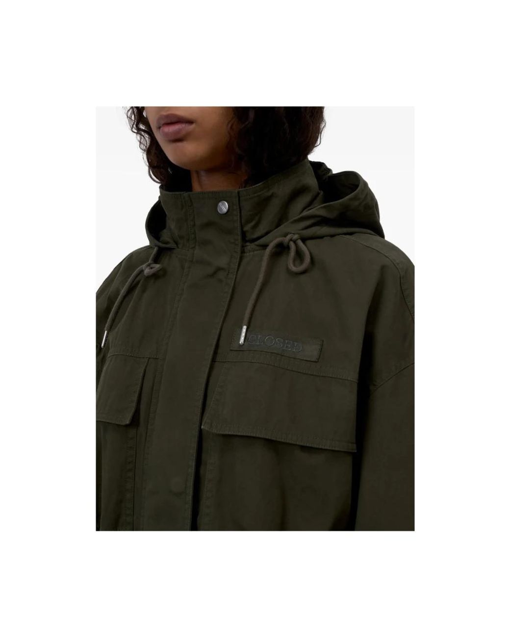 Parkas di Closed in Green