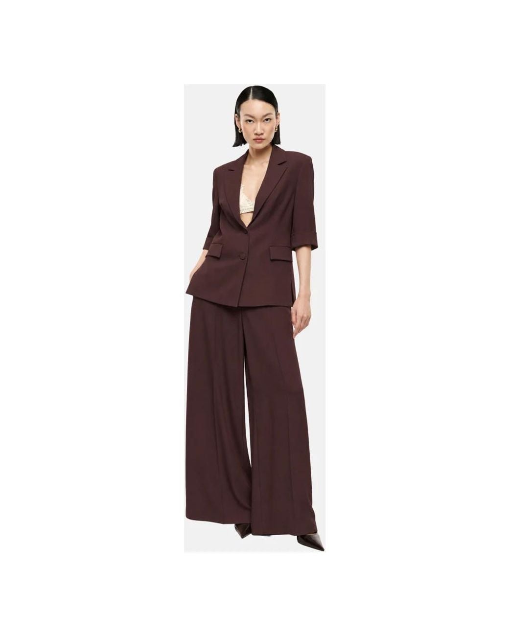 Imperial Purple Wide Trousers