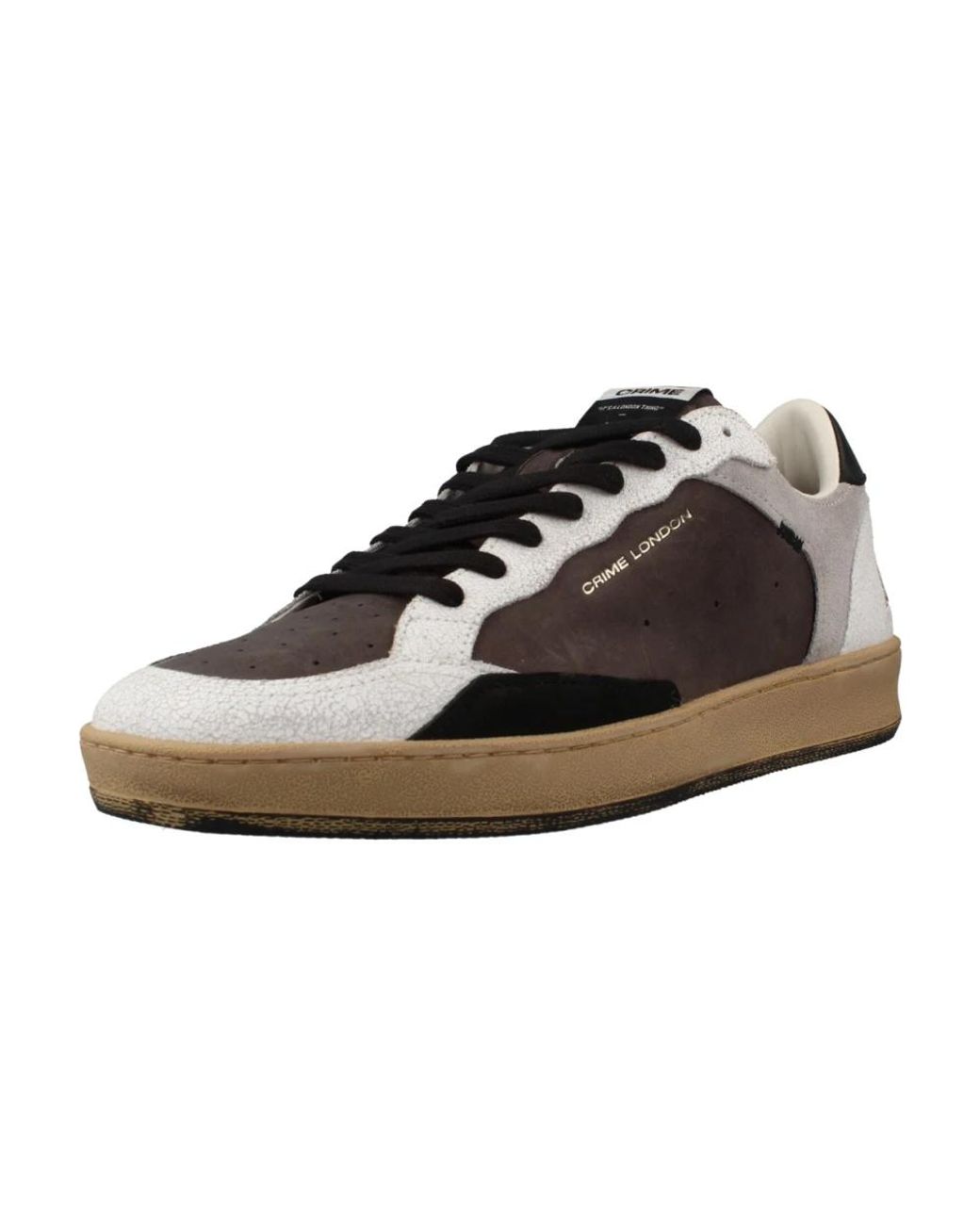 Crime London Black Sneakers for men