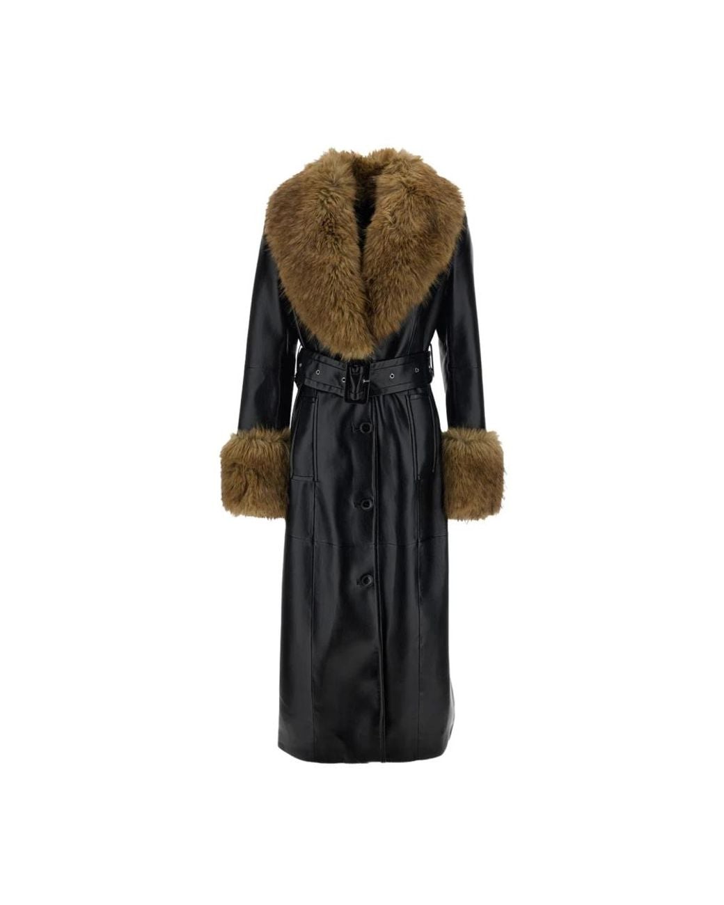 Belted Coats Stand Studio de color Black