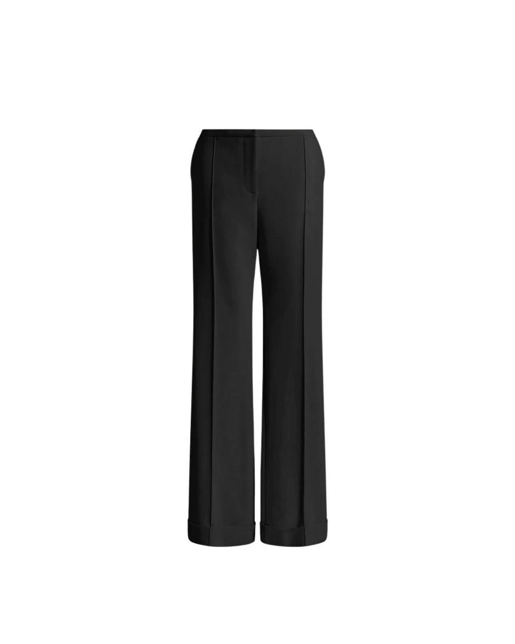 Alberta Ferretti Black Wide Trousers