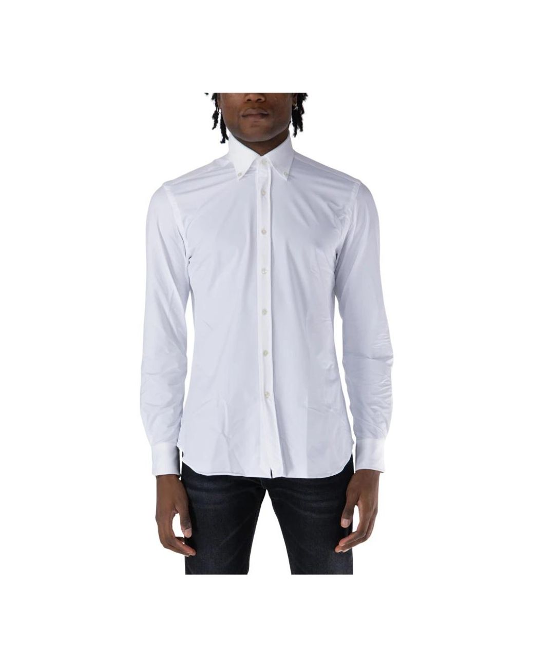 Xacus Button Down Hemd in White für Herren