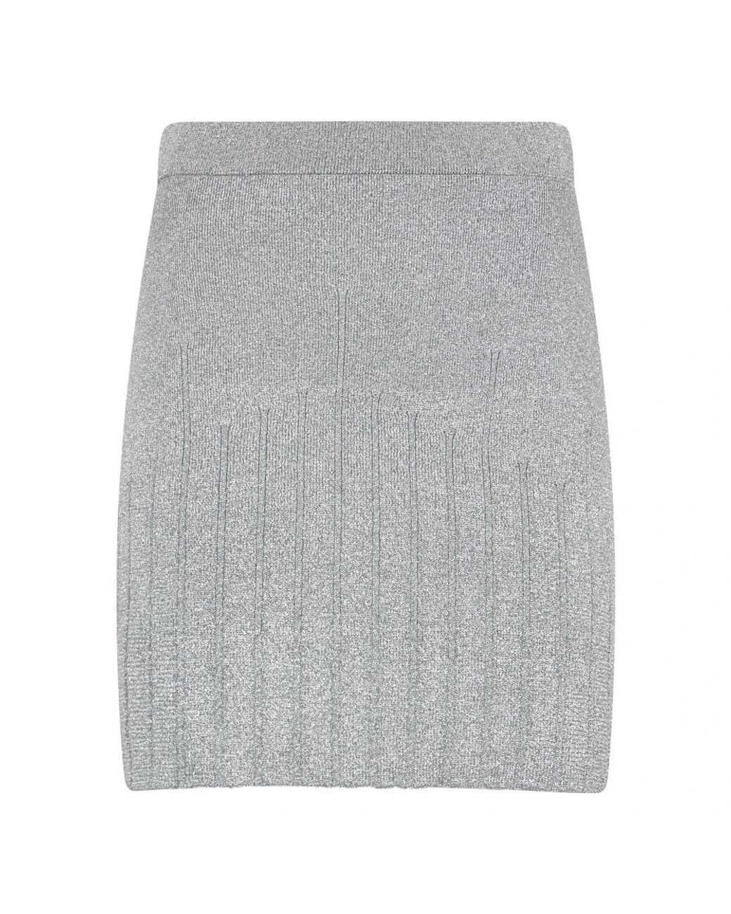 Alberta Ferretti Gray Short Skirts