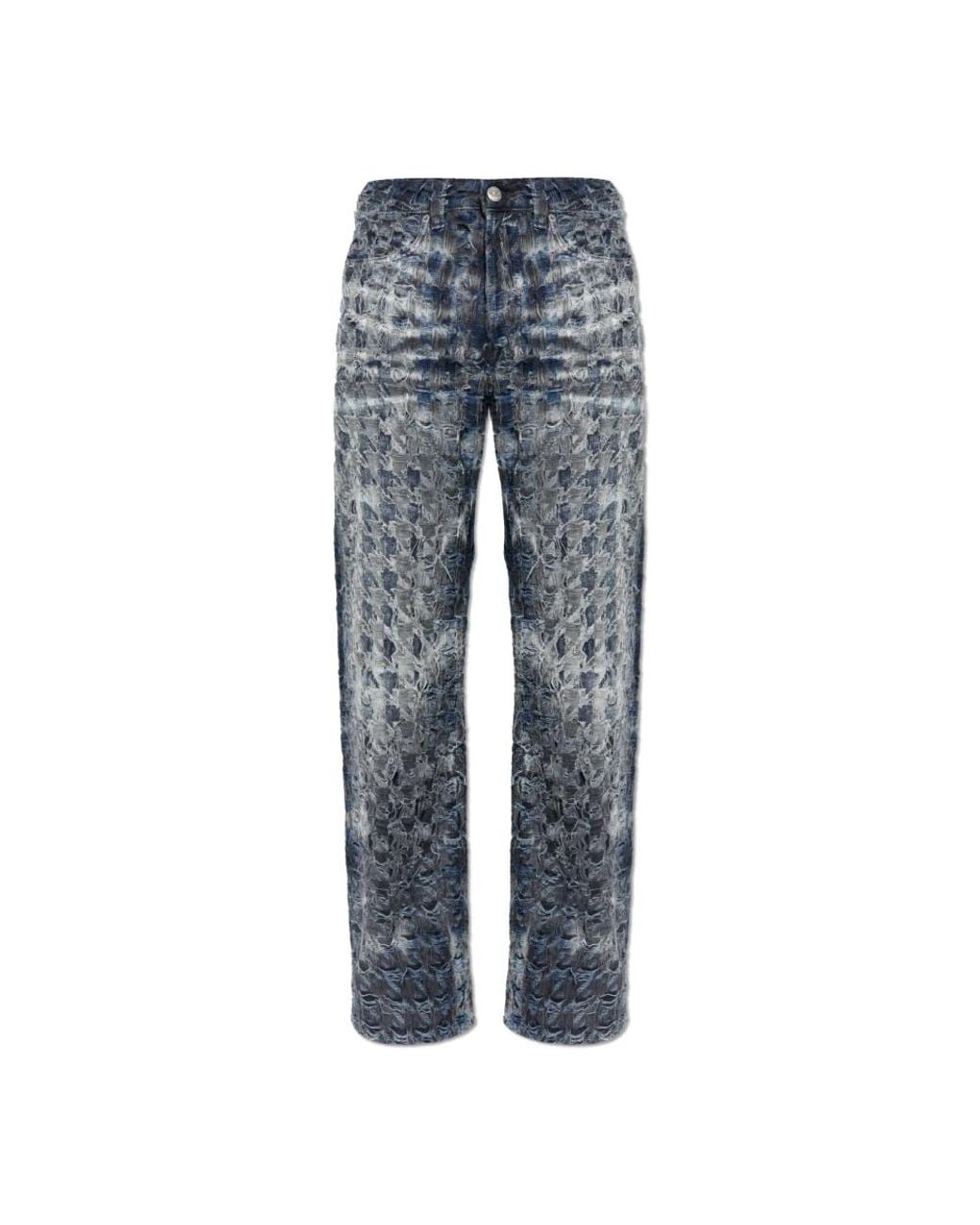 DIESEL Blue Straight Jeans for men