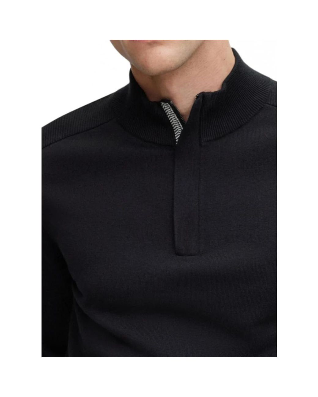 Turtlenecks Boss de hombre de color Black