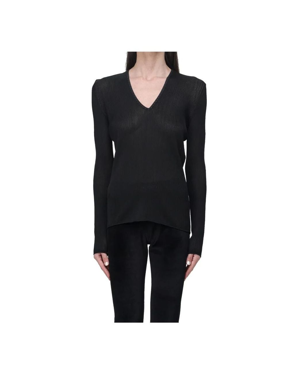 Tom Ford Black Long Sleeve T-Shirts