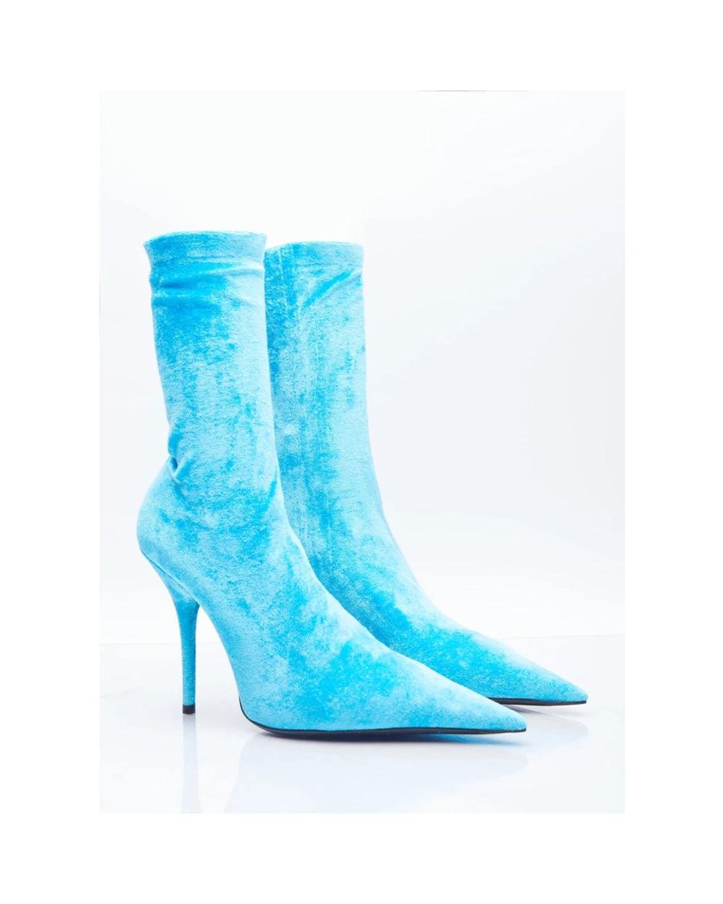 Balenciaga Blue Heeled Boots