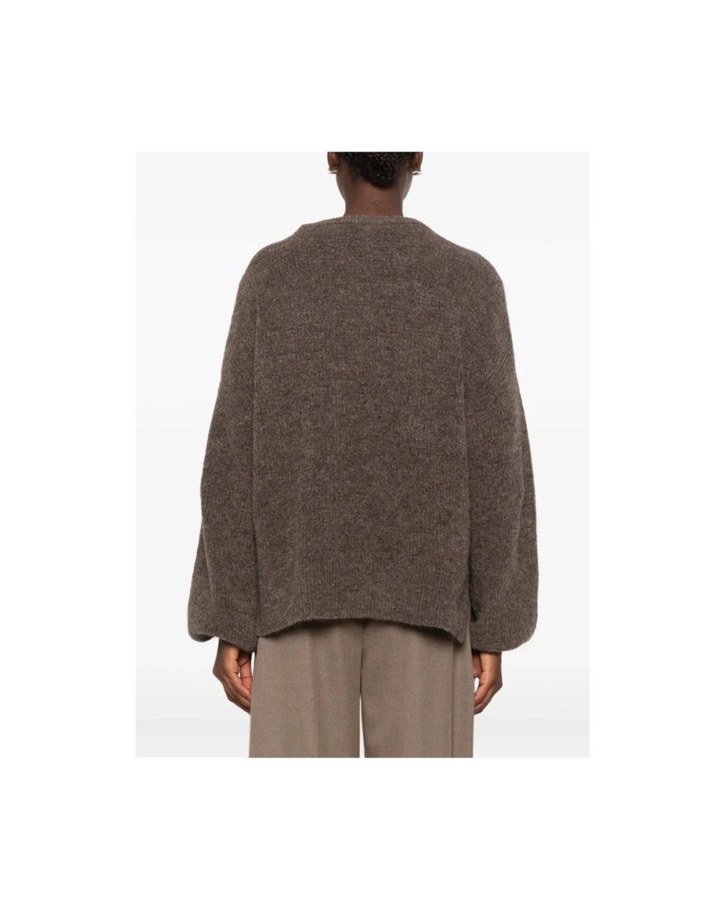 Gestuz Gray Round-Neck Knitwear