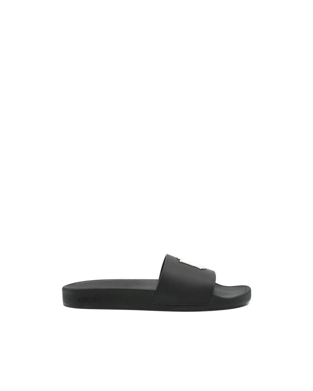 Amiri Black Slip-On Rubber Slides for men