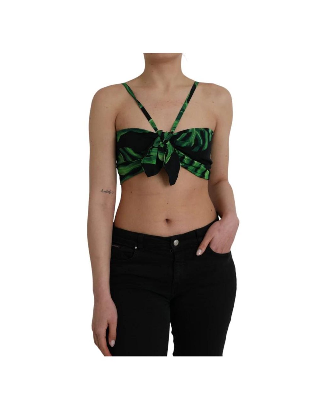 Dolce & Gabbana Green Sleeveless Tops