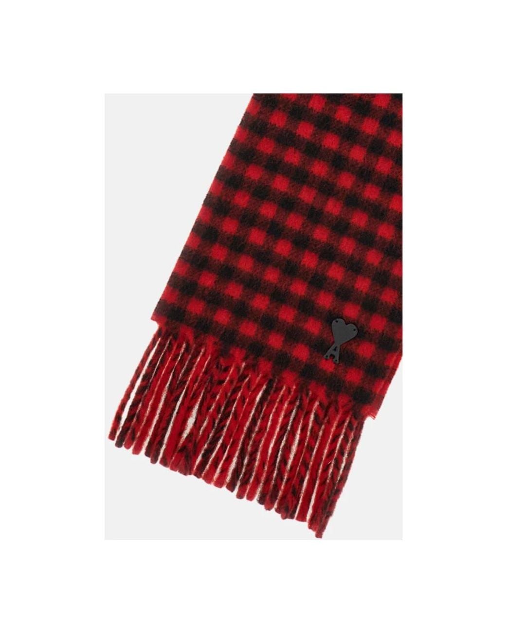 AMI Red Winter Scarves