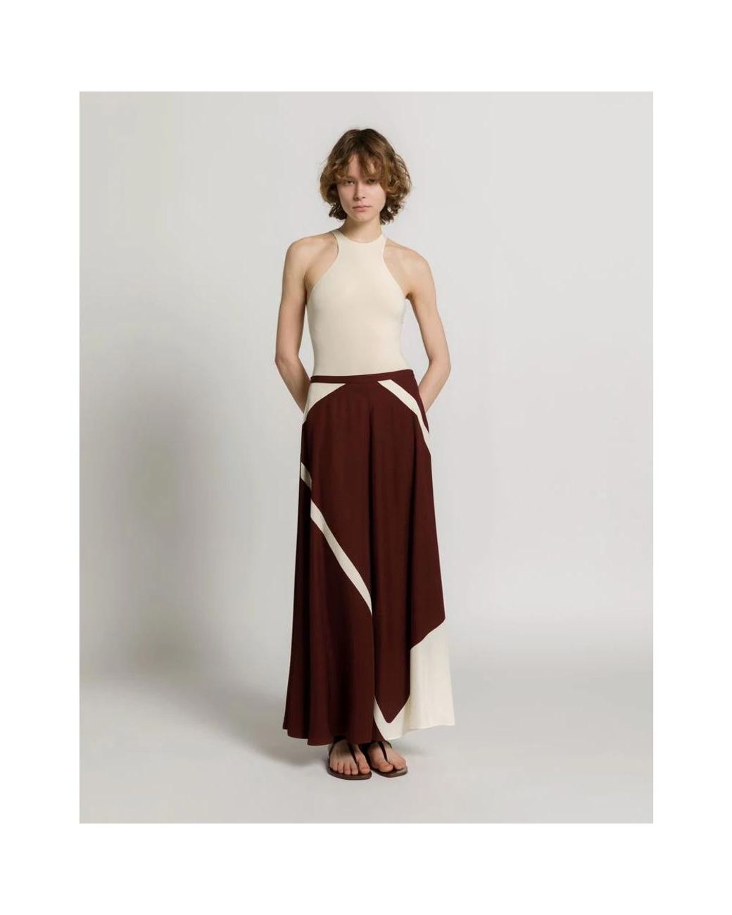 Alberta Ferretti Red Maxi Skirts