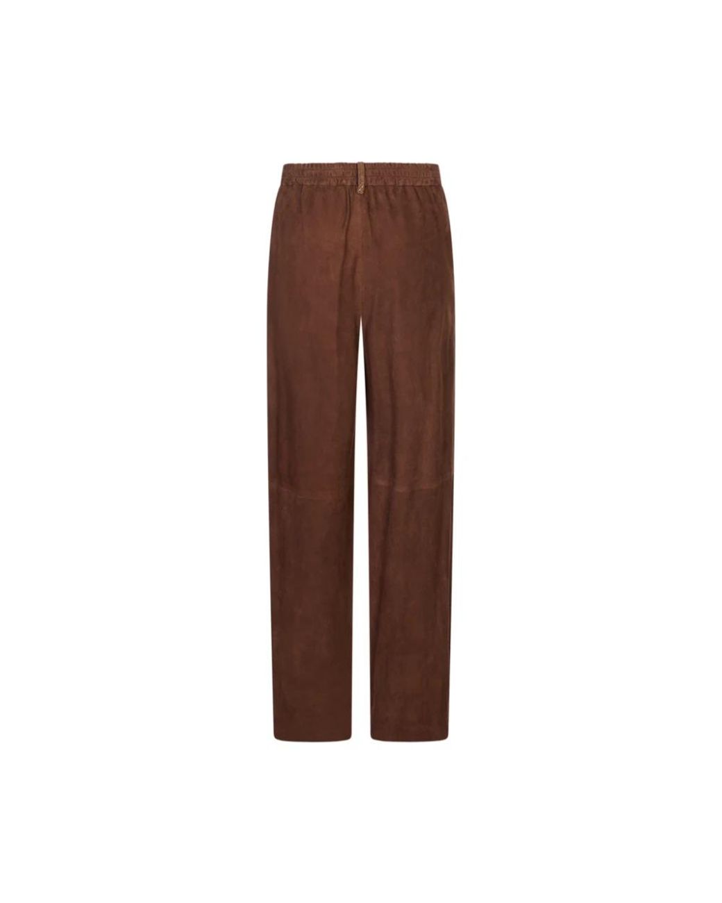 Fabiana Filippi Brown Leather Trousers