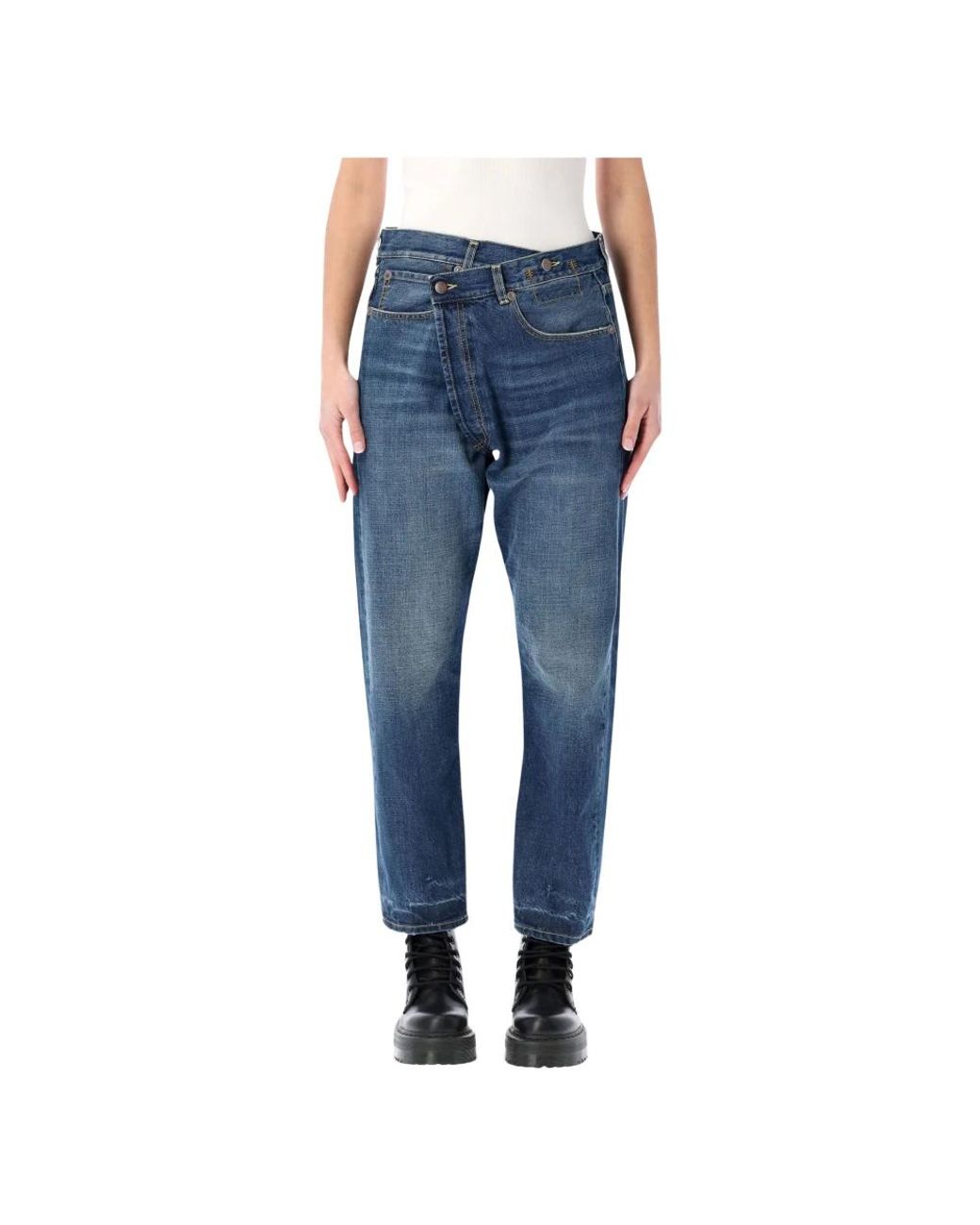 R13 Blue Cropped Jeans