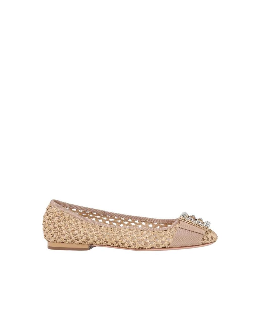 Roger Vivier Natural Ballerina Shoes