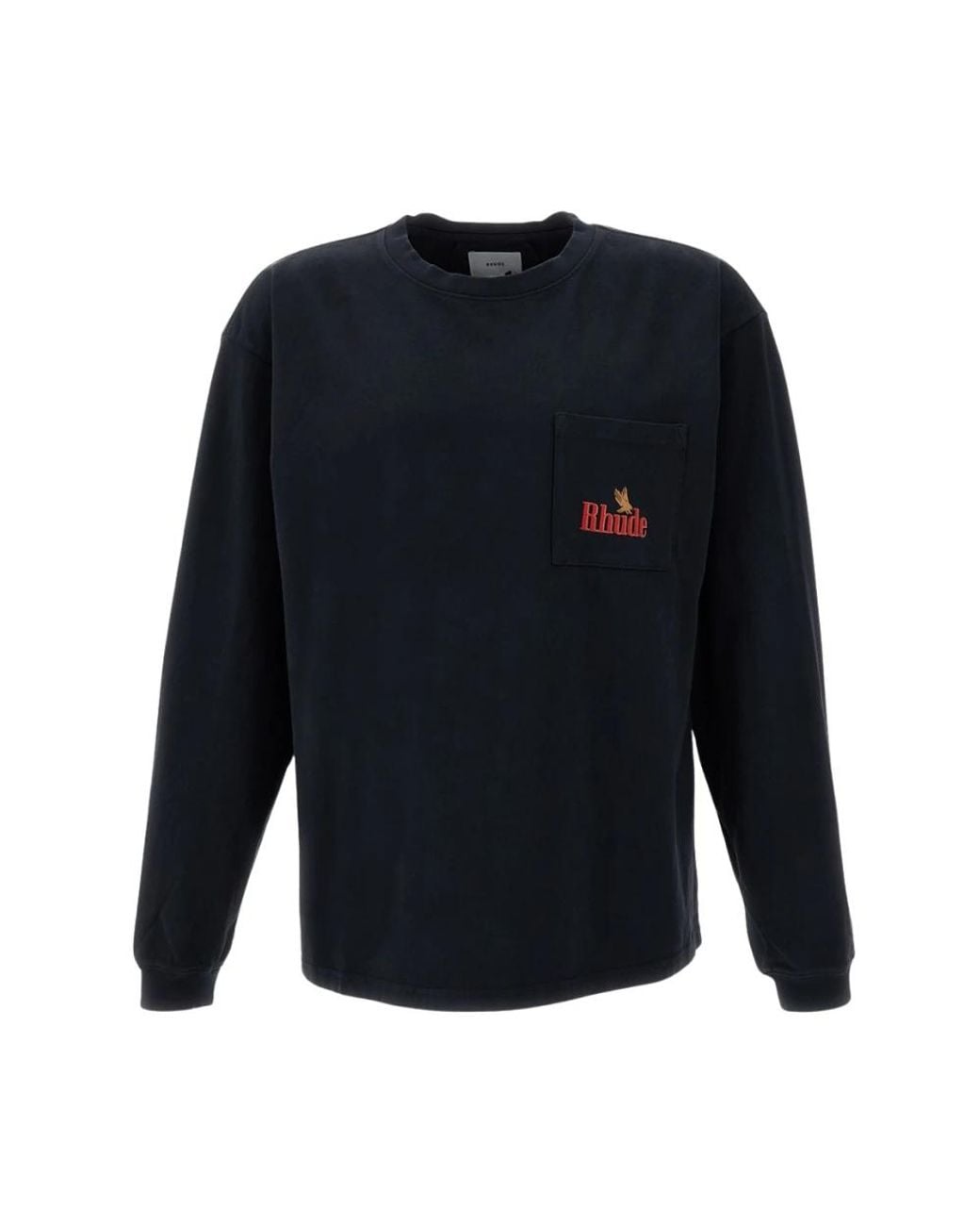 Rhude Blue Long Sleeve T-Shirts for men