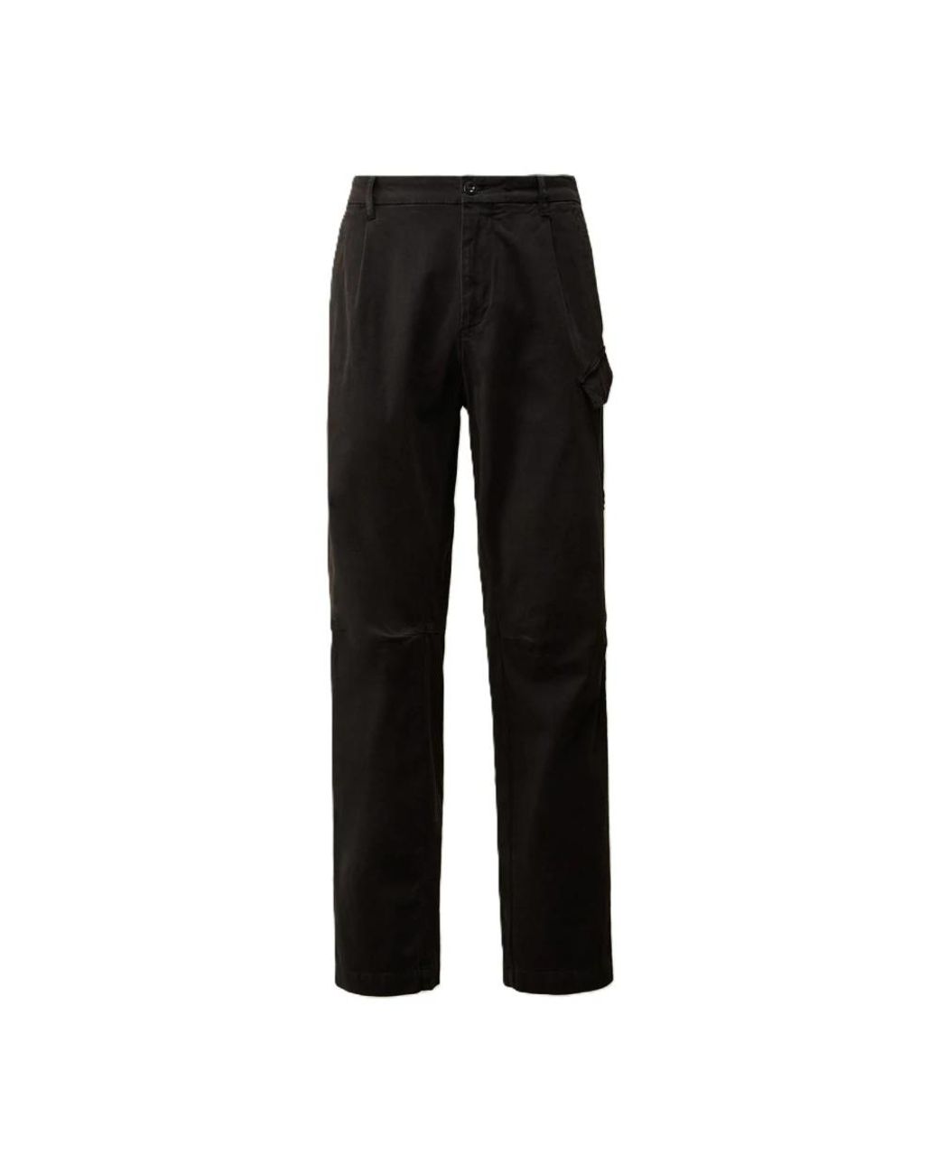 C P Company Black Straight Trousers for men