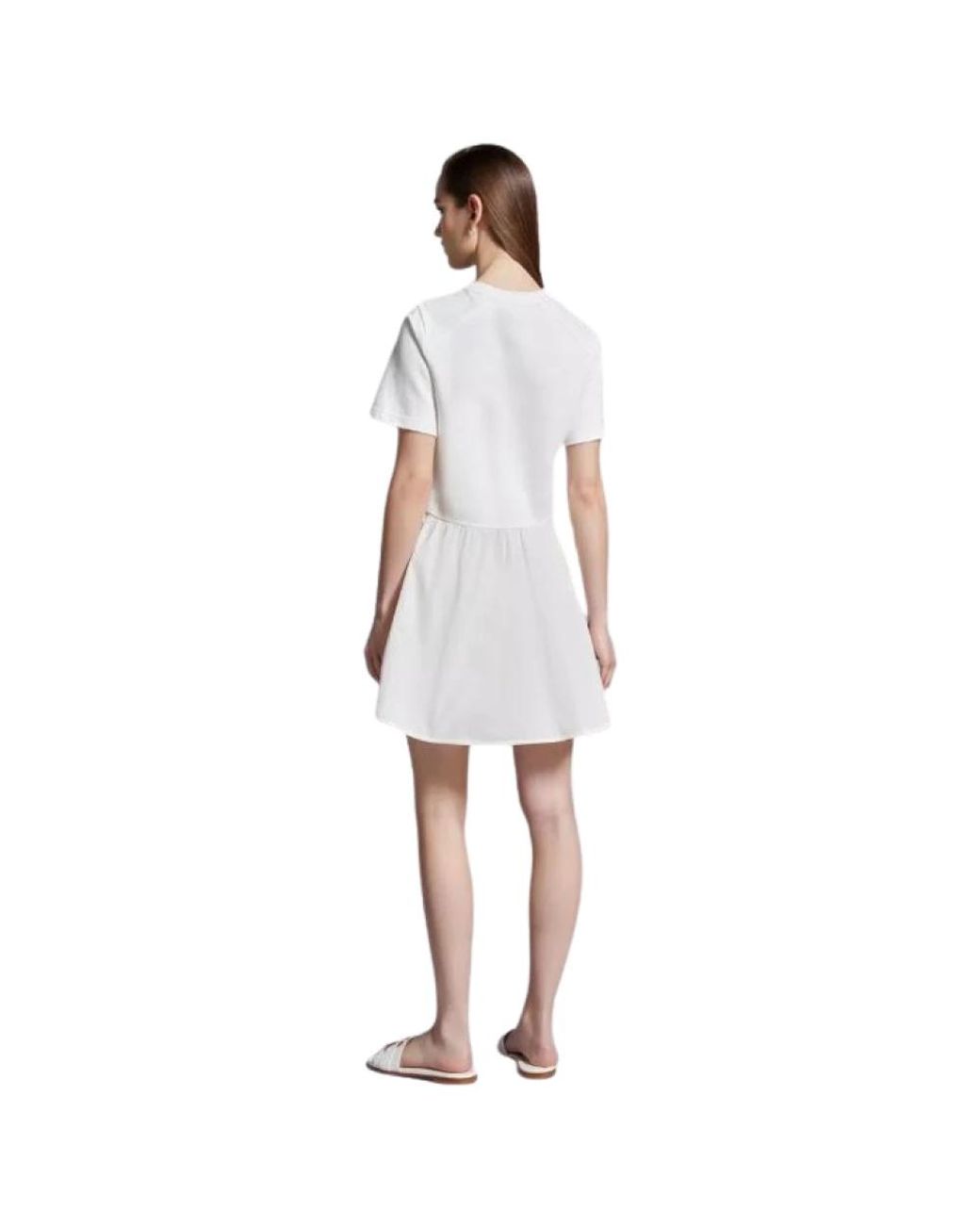 Moncler White Short Dresses