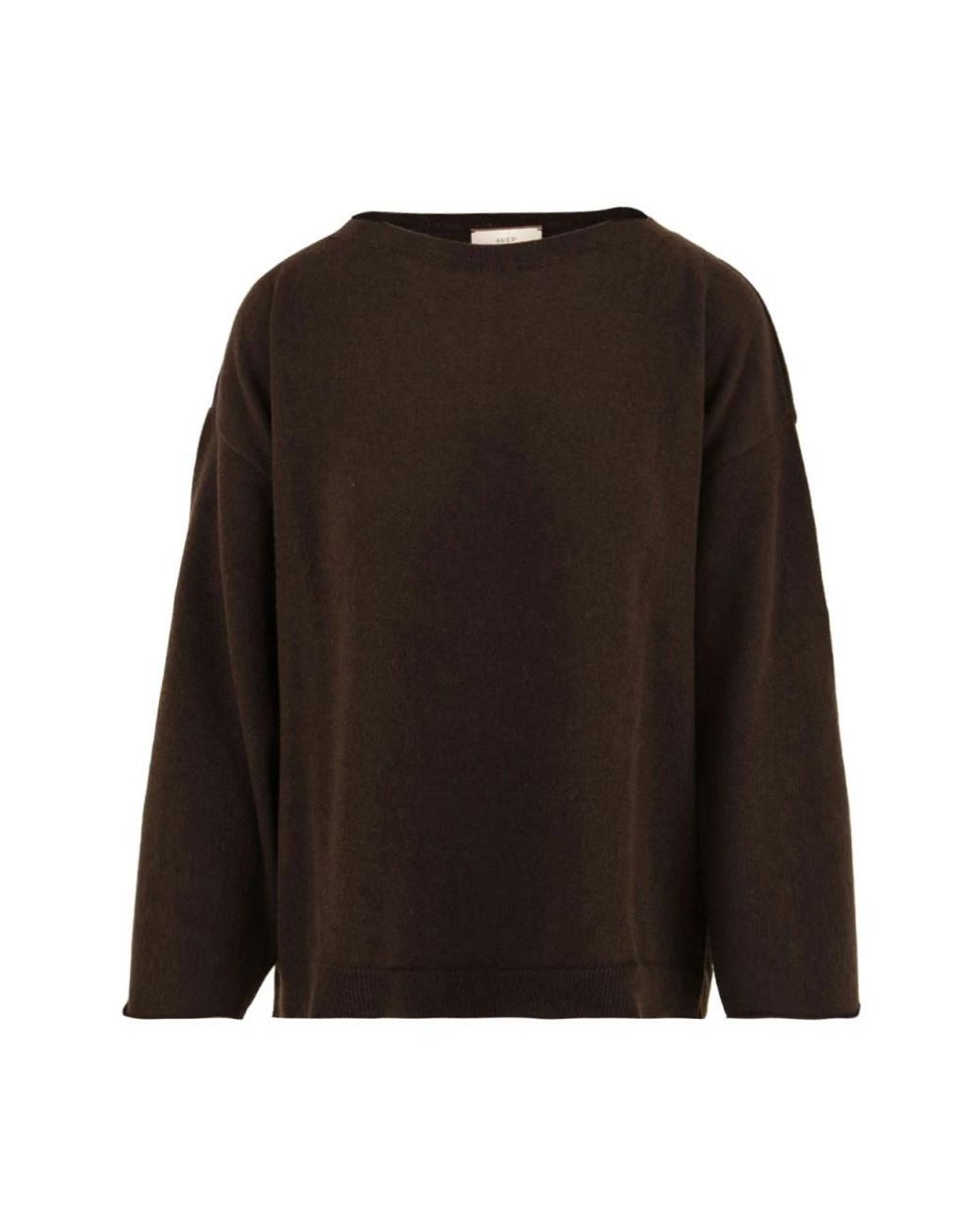 Akep Brown Round-Neck Knitwear