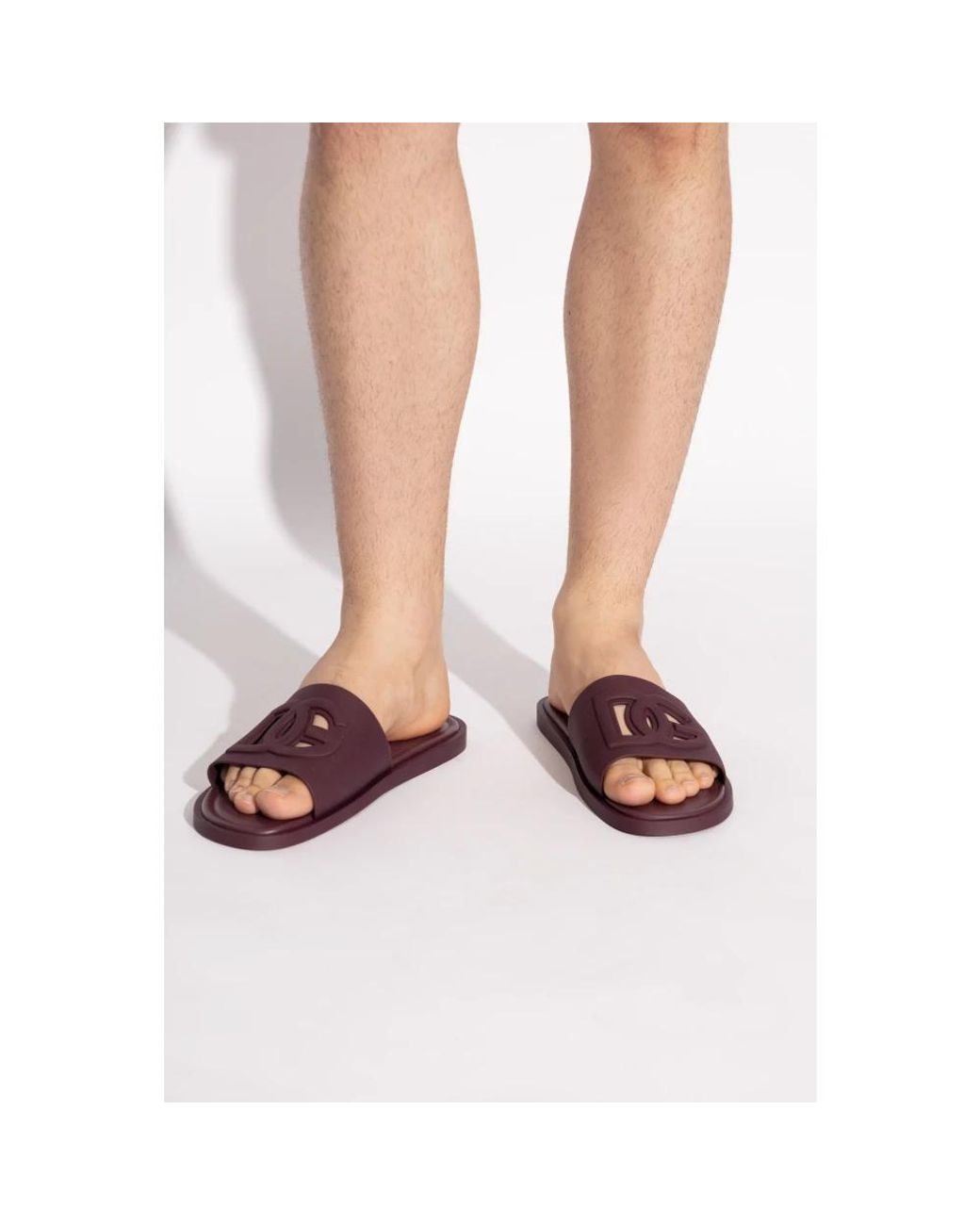 Dolce & Gabbana Brown Sliders for men