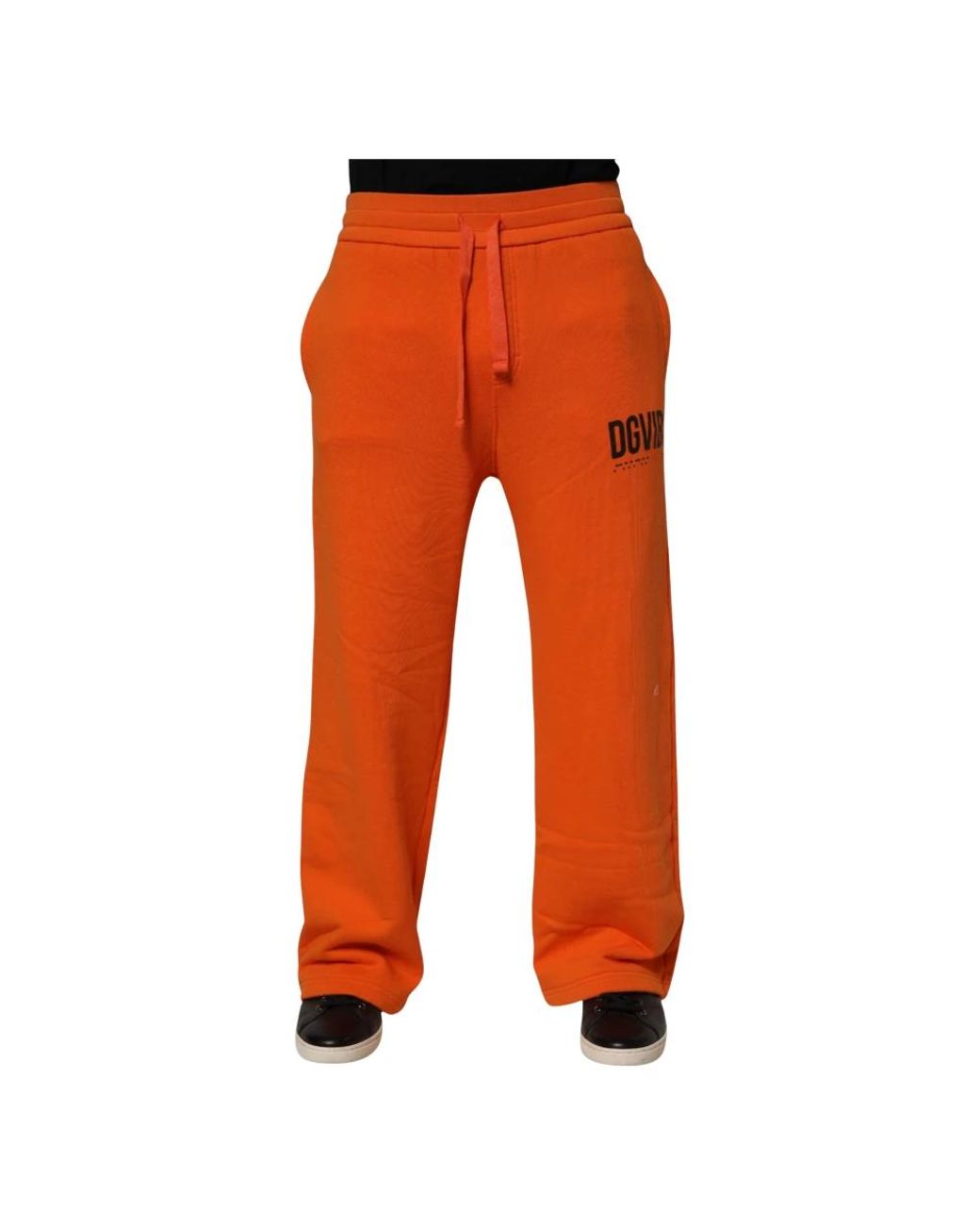 Dolce & Gabbana Orange Sweatpants for men