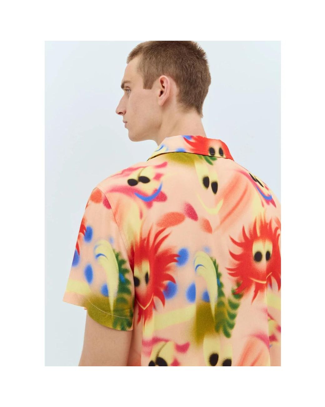 Brain Dead Red Short Sleeve Shirts for men